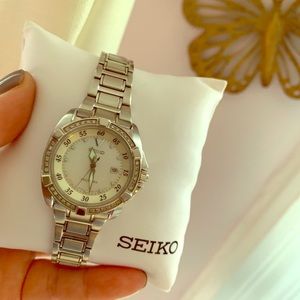 Seiko Women's Velatura Watch w/Mother of Pearl